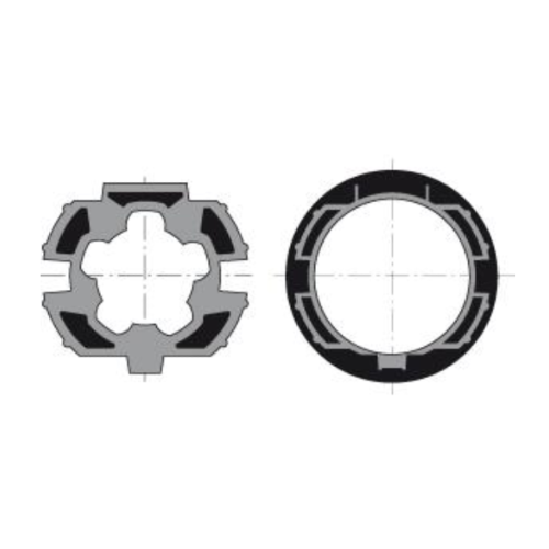 support tête en zamak Moteurs pour volets roulants Somfy LT50 HiPro 12 avec couronne octogonale 60 mm et roue octogonale 60 mm voir photo 