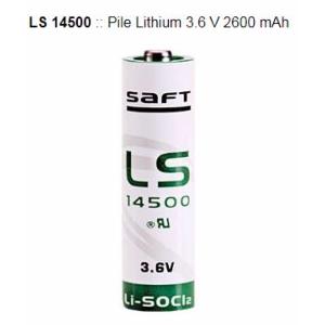 Batterie pour émetteur barre palpeuse optique SOMFY (pile format AA)