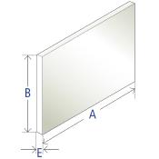 Plaque PVC blanc épaisseur 1,0 mm / Prix au m²