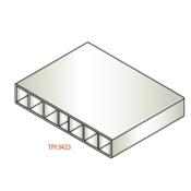 Tape de persienne en PVC vierge blanc 134 x 23 mm (p. 2,5 mm)