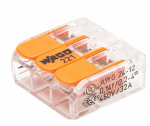 Mini-bornes de connexion automatique WAGO S221 3 entrées