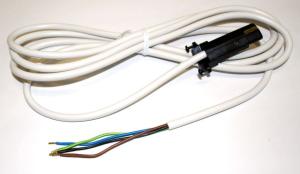 Câble électrique 4 conducteurs avec connecteur à vis pour moteur filaire SIMU - Longueur: 2,50ml