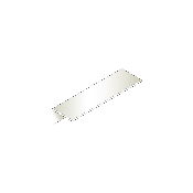 Cornire symtrique  angle arrondi en PVC vierge, coloris blanc, 100 x 100 x 2,5