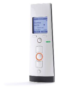 Commande radio portable M-SOFT 2 modèle TEMPO 10 canaux, fonction Horloge, couleur blanche