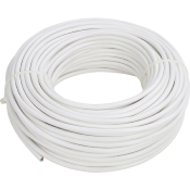 Câble électrique 4 conducteurs 0,75mm² blanc - Longueur : 50ml