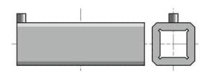 Douille d'adaptation carré de 14 mm
