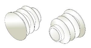 Capuchon PVC à coller pour trou Ø 10 à 12 mm