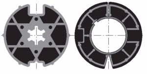 Jeu roue + couronne SOMFY pour moteur Ø 40mm SOMFY/SIMU pour tube WELSER Ø 63mm