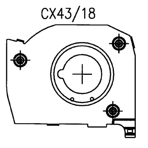 Plaque guide coté gauche pour maneouvre par treuil/sangle pour coffre SOPROFEN CX18