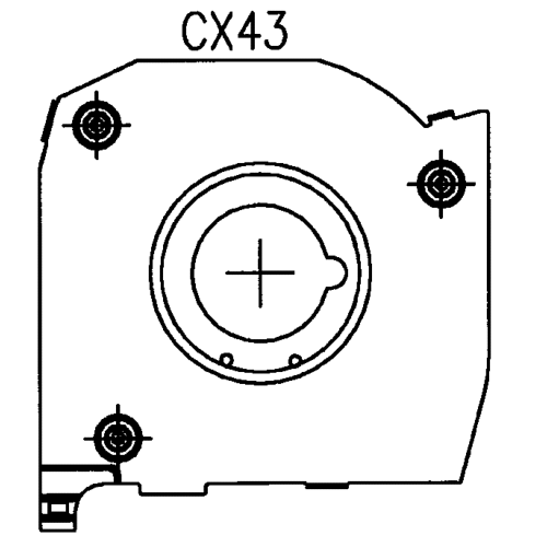 Plaque support diamètre 62mm coté droit pour coffre CX22 SOPROFEN