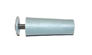 Butée cylindrique pour volet roulant longueur 60 mm BLANC